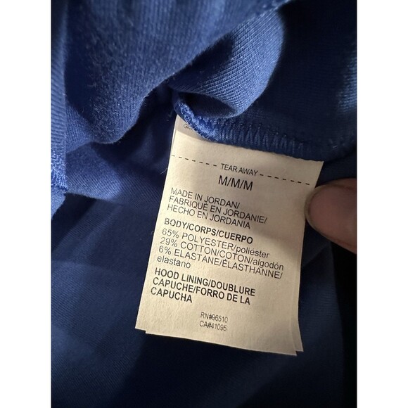 Under Armour Unstoppable Zip Hoody Men’s Size Medium Cotton Blend New B1073 Blue - Picture 5 of 6